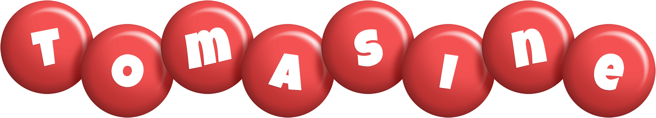 Tomasine candy-red logo