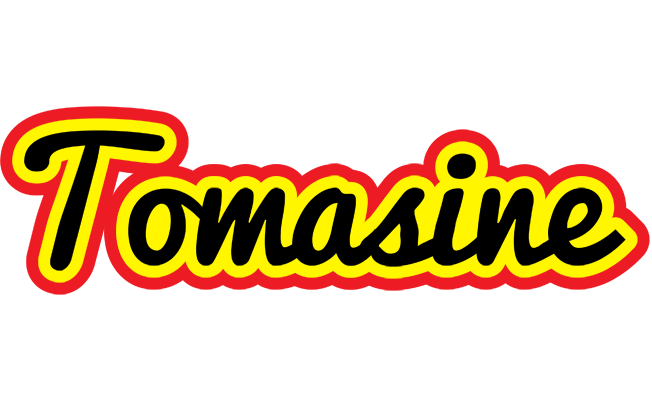 Tomasine flaming logo