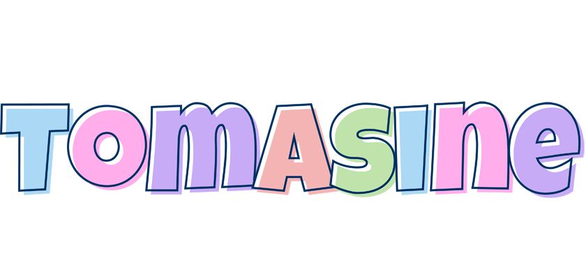 Tomasine pastel logo