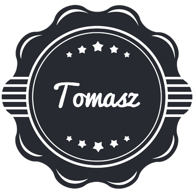 Tomasz badge logo