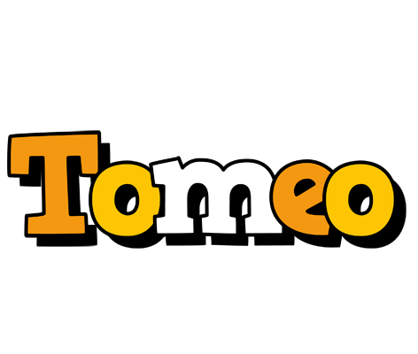 Tomeo cartoon logo