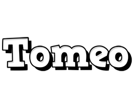 Tomeo snowing logo