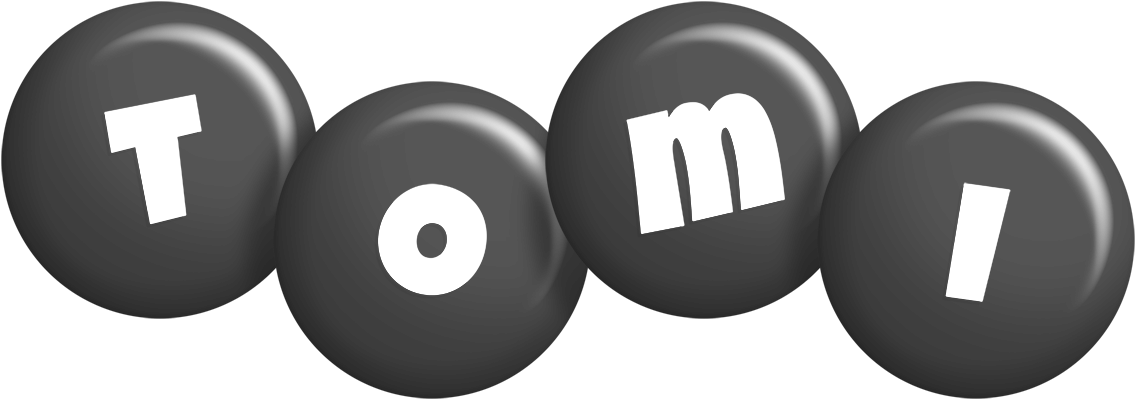 Tomi candy-black logo