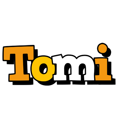 Tomi cartoon logo