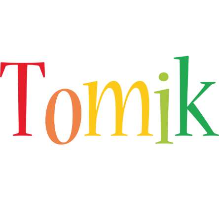 Tomik birthday logo