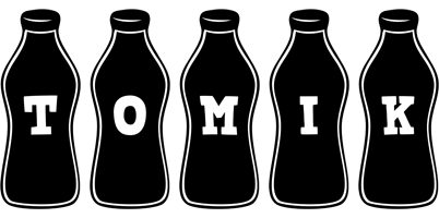 Tomik bottle logo