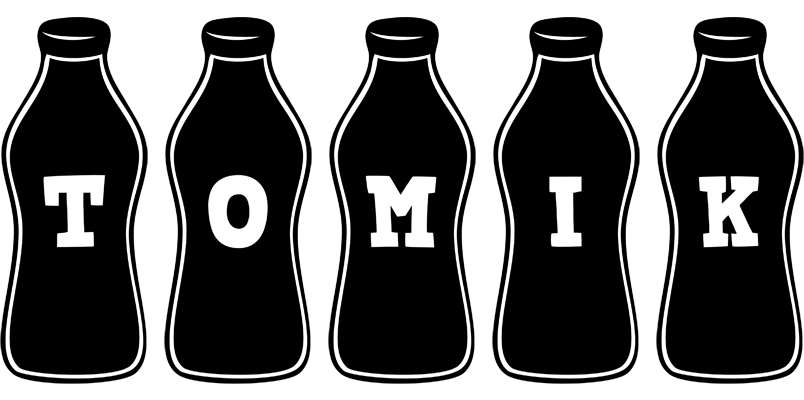 Tomik bottle logo