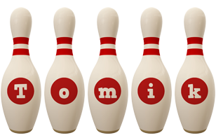 Tomik bowling-pin logo