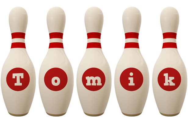 Tomik bowling-pin logo