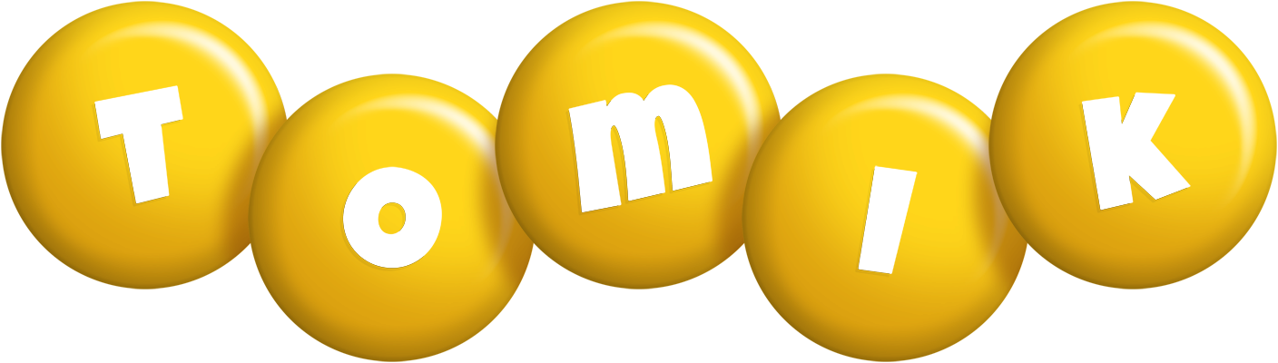 Tomik candy-yellow logo