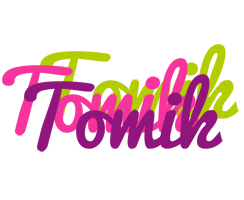 Tomik flowers logo