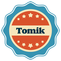 Tomik labels logo