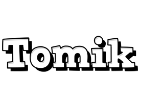 Tomik snowing logo