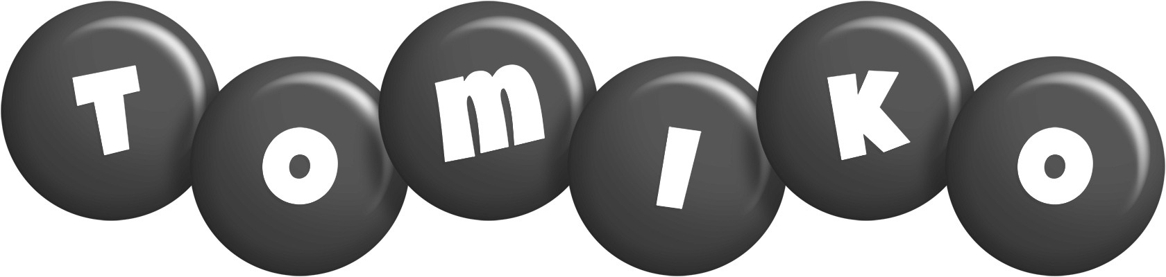 Tomiko candy-black logo