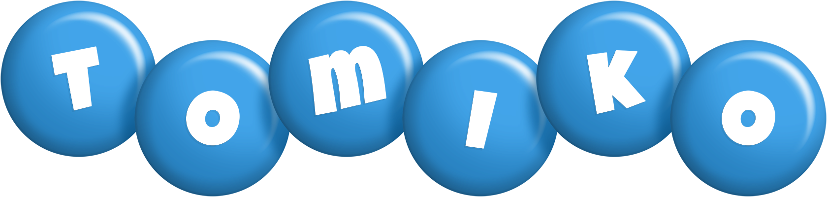 Tomiko candy-blue logo
