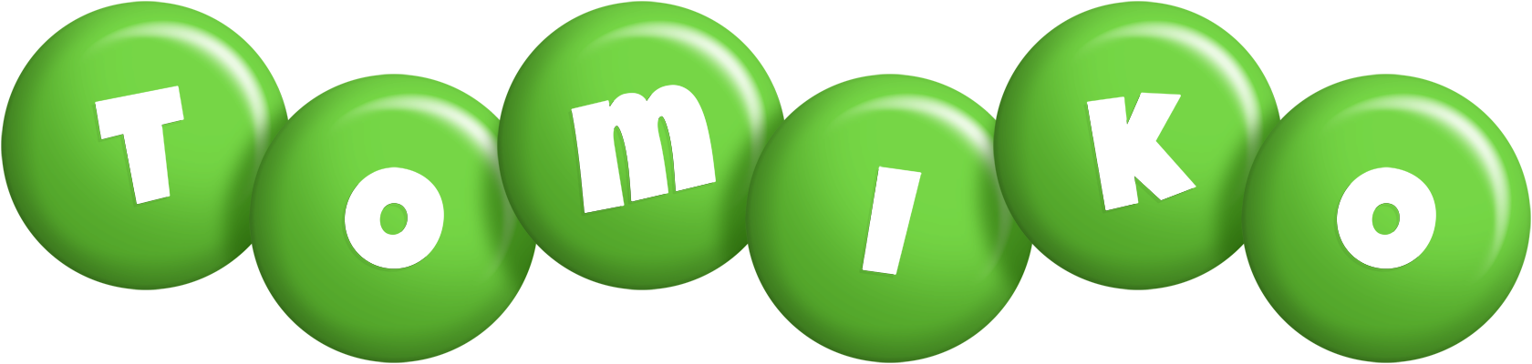 Tomiko candy-green logo