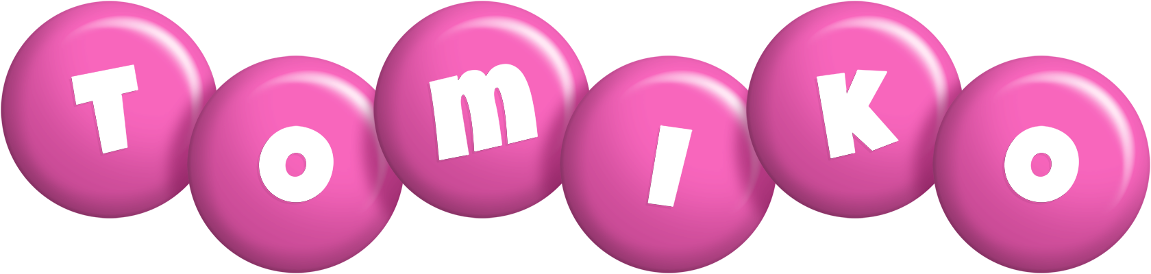Tomiko candy-pink logo