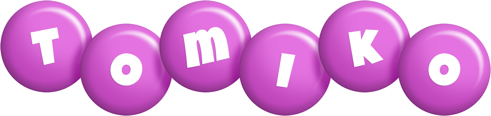 Tomiko candy-purple logo