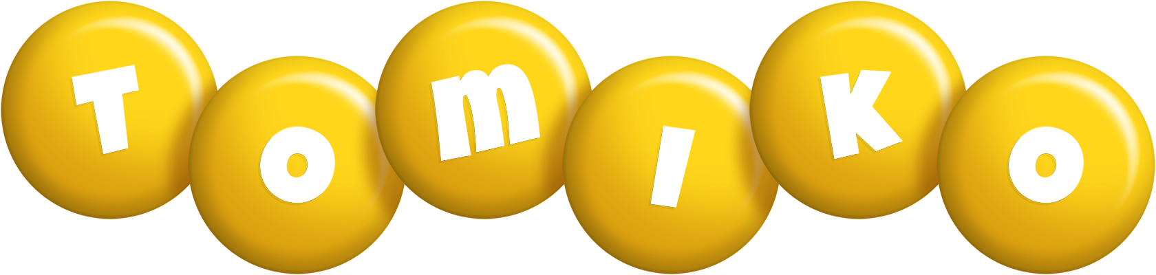 Tomiko candy-yellow logo