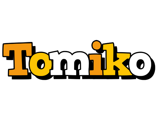 Tomiko cartoon logo