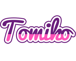 Tomiko cheerful logo