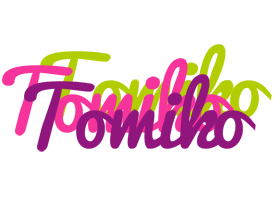 Tomiko flowers logo