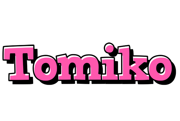 Tomiko girlish logo
