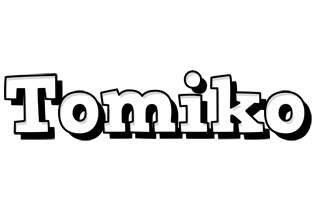 Tomiko snowing logo