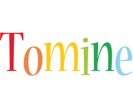 Tomine birthday logo
