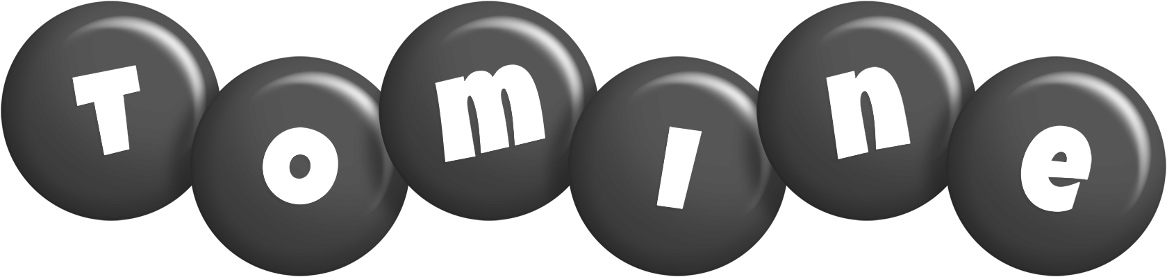 Tomine candy-black logo