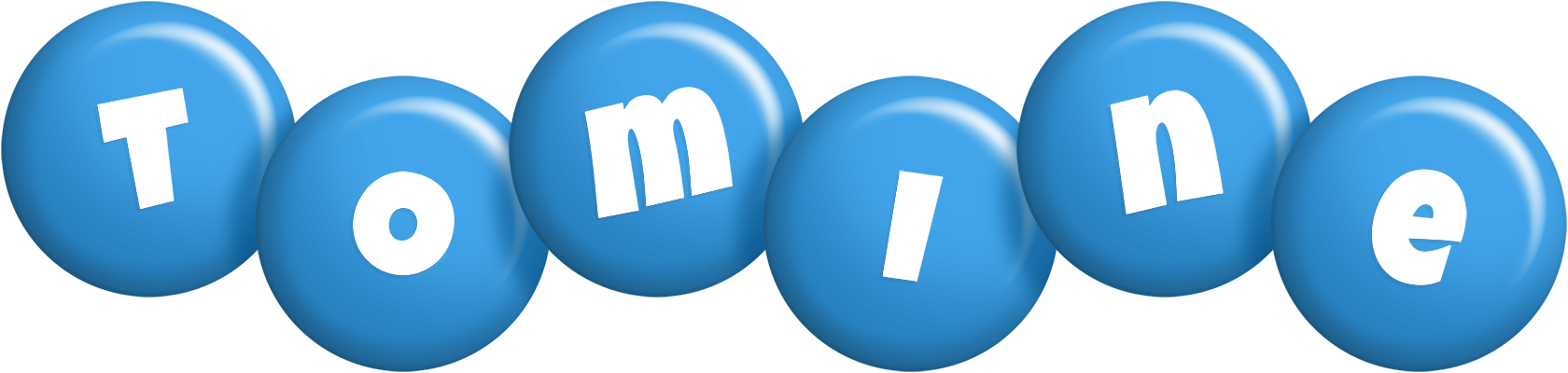 Tomine candy-blue logo