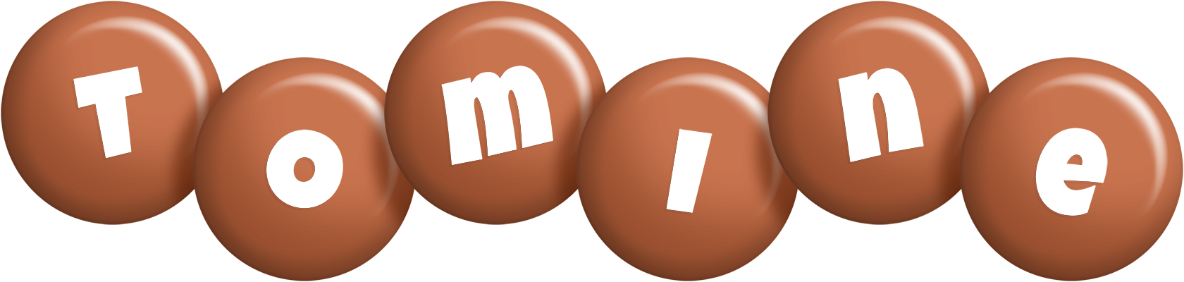 Tomine candy-brown logo
