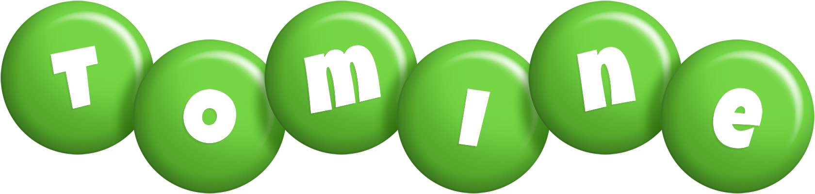 Tomine candy-green logo