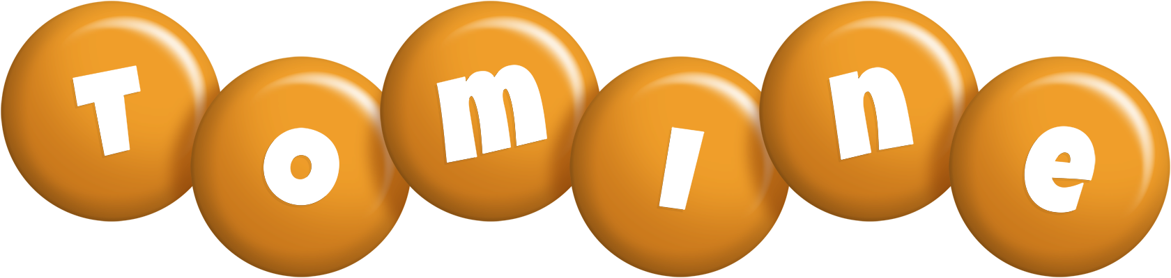 Tomine candy-orange logo