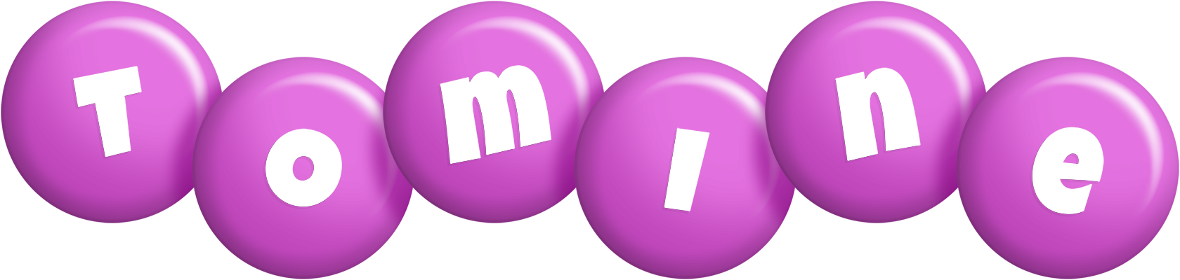 Tomine candy-purple logo