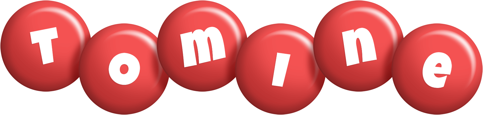 Tomine candy-red logo