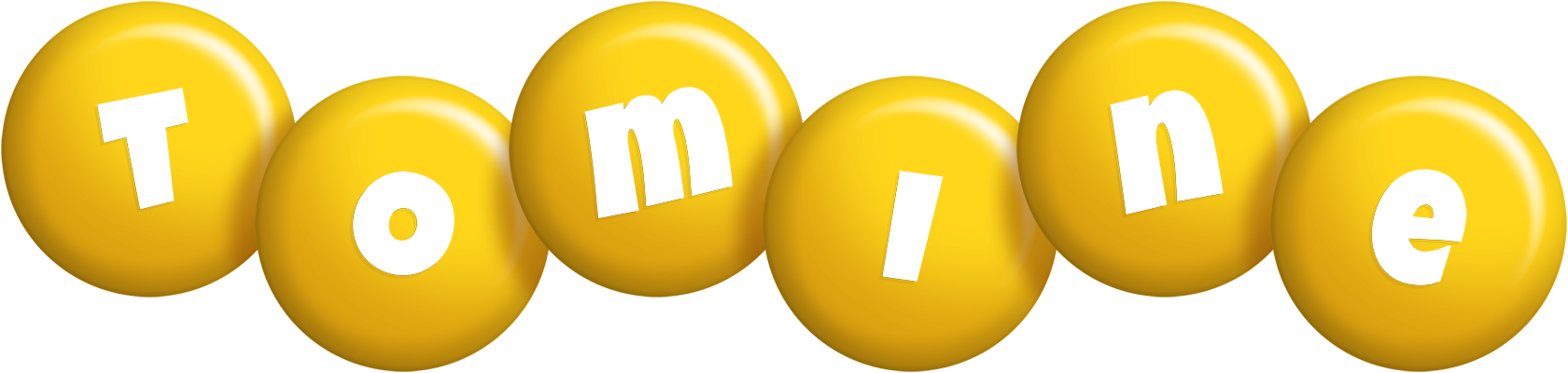 Tomine candy-yellow logo