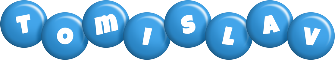 Tomislav candy-blue logo