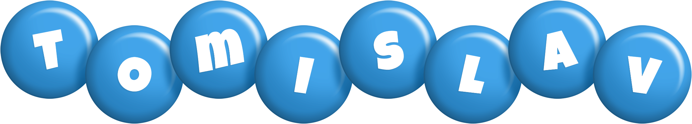 Tomislav candy-blue logo