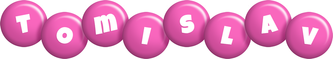 Tomislav candy-pink logo