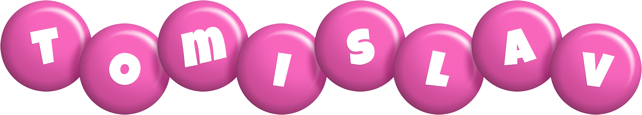 Tomislav candy-pink logo
