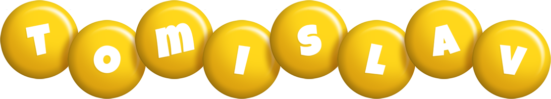 Tomislav candy-yellow logo