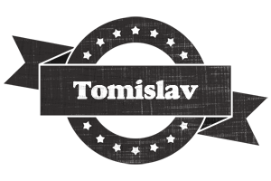 Tomislav grunge logo