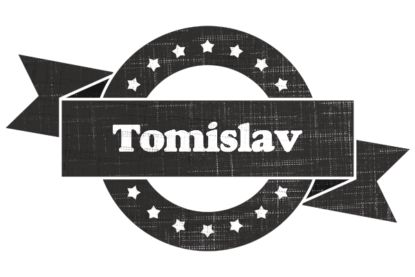 Tomislav grunge logo