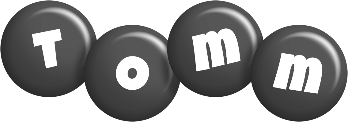 Tomm candy-black logo