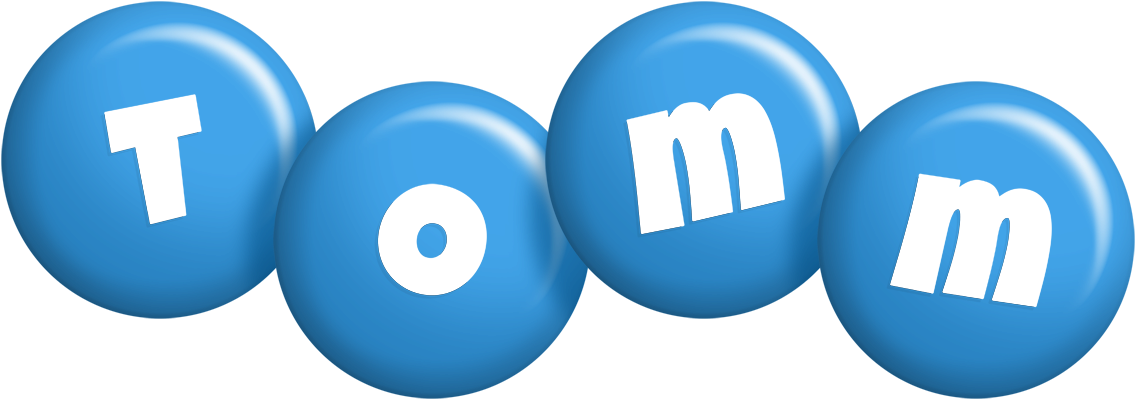 Tomm candy-blue logo
