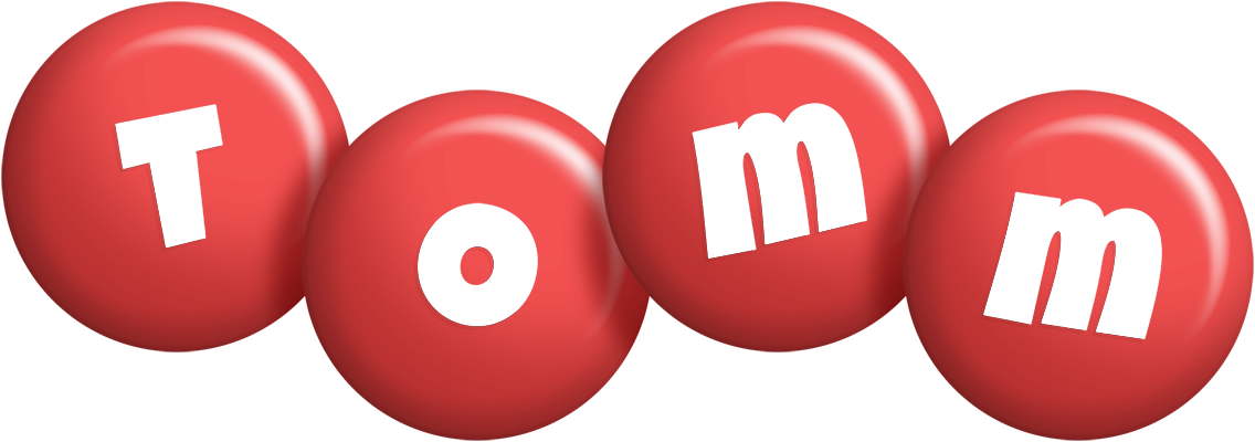 Tomm candy-red logo