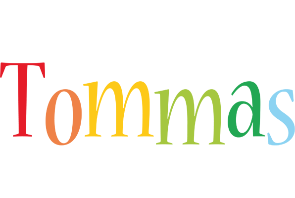 Tommas birthday logo