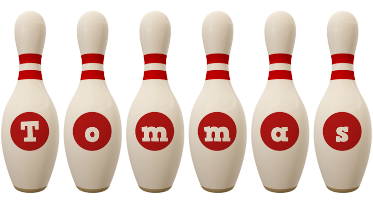 Tommas bowling-pin logo