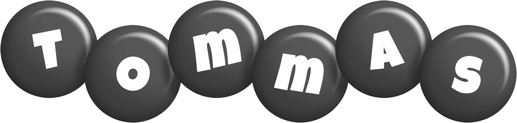 Tommas candy-black logo